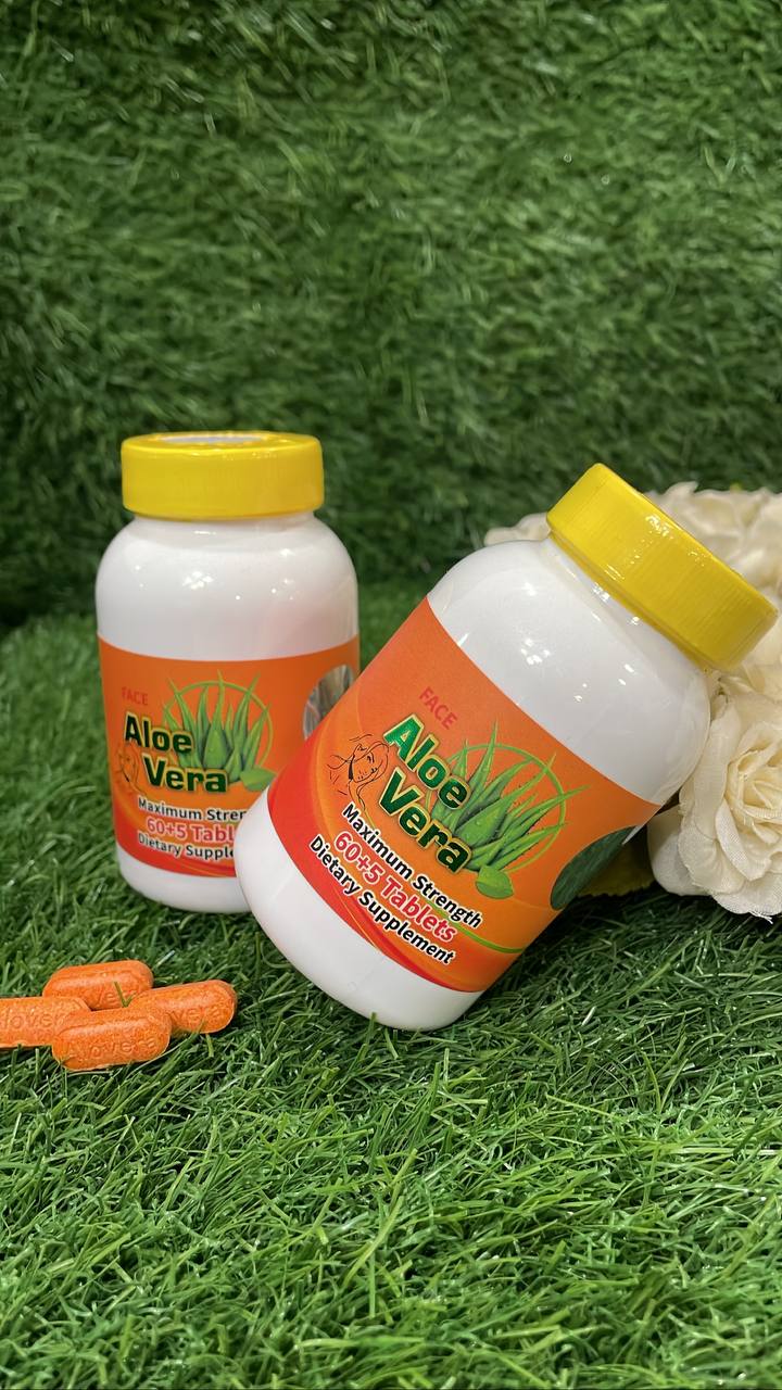 قرص گیاهی آلوئه ورا چاقی صورت